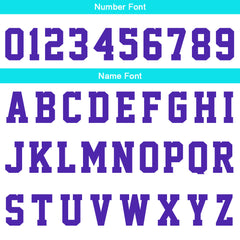 Benutzerdefinierte Hellblau Lila Reversible Basketball Jersey Personalisierte Drucken Name Nummer Logo