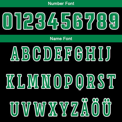 Benutzerdefinierte Schwarz Grün Reversible Basketball Jersey Personalisierte Drucken Name Nummer Logo