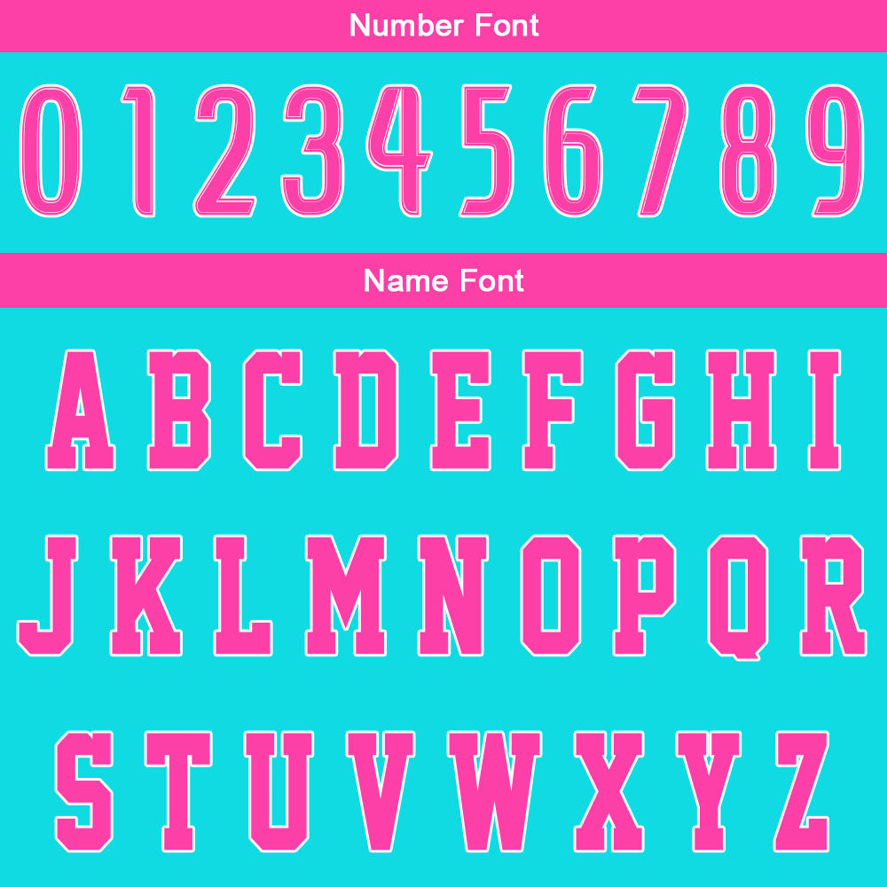 Benutzerdefinierter Cyan Rosa Basketball Jersey Uniform Anzug gedruckt Ihr Logo Name Nummer