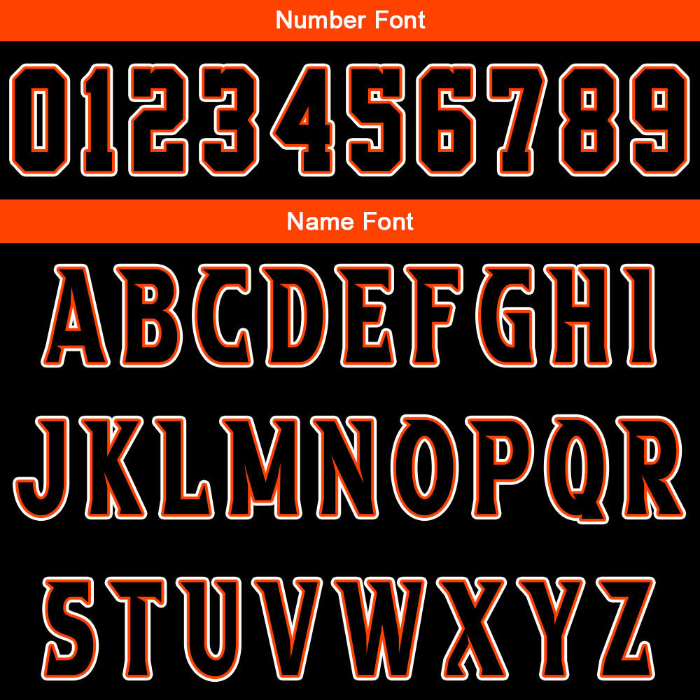 Benutzerdefinierter Orange Schwarz Basketball Jersey Uniform Anzug gedruckt Ihr Logo Name Nummer