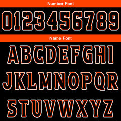 Benutzerdefinierter Orange Schwarz Basketball Jersey Uniform Anzug gedruckt Ihr Logo Name Nummer
