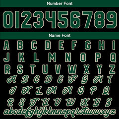 Maßgeschneiderte Dunkelgrün Schwarze Creme Letterman Varsity Jacket Individuelle Stickerei Druck nach Ihrem Wunsch