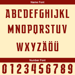 Benutzerdefiniert Weiß Rot Personalisierter Baseball Jersey mit Farbverlauf Team Uniform mit Namen und Nummer