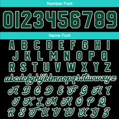 Maßgeschneiderte Grün Letterman Varsity Jacket Individuelle Stickerei Druck nach Ihrem Wunsch