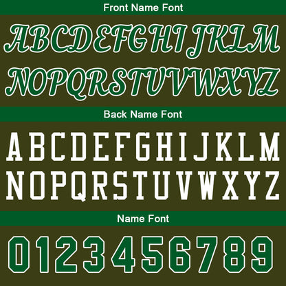 Individuelle Armeegrün-Grün Basketball Jersey Shorts für Männer und Frauen Gestickter und gedruckter Name, Nummer und Logo