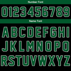 Maßgeschneiderte Schwarz Grün Letterman Varsity Jacket Individuelle Stickerei Druck nach Ihrem Wunsch