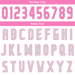 Benutzerdefinierter Weiß Grau Rosa Basketball Jersey Uniform Anzug gedruckt Ihr Logo Name Nummer
