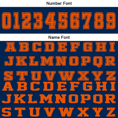 Benutzerdefinierter Marine Orange Basketball Jersey Uniform Anzug gedruckt Ihr Logo Name Nummer