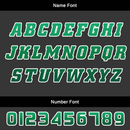 Benutzerdefinierter Grün Basketball Jersey Uniform Anzug gedruckt Ihr Logo Name Nummer