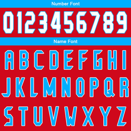 Benutzerdefinierter Rot Blau Basketball Jersey Uniform Anzug gedruckt Ihr Logo Name Nummer