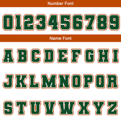 Benutzerdefiniert Weiß Grün Orange Wasserdichte Varsity Jacken Personalisiert genäht Name Nummer Logo zu Letterman Jacken