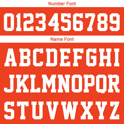 Benutzerdefinierte Orange Kurzarm-Kapuzenpullover für Männer Frauen Hemden mit Kapuzen gedruckt Name Logo