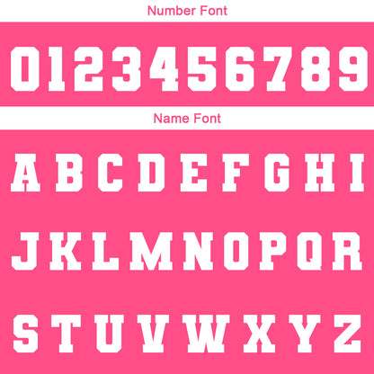 Benutzerdefiniert Rosa Weiß Wasserdichte Varsity Jacken Personalisiert genäht Name Nummer Logo zu Letterman Jacken