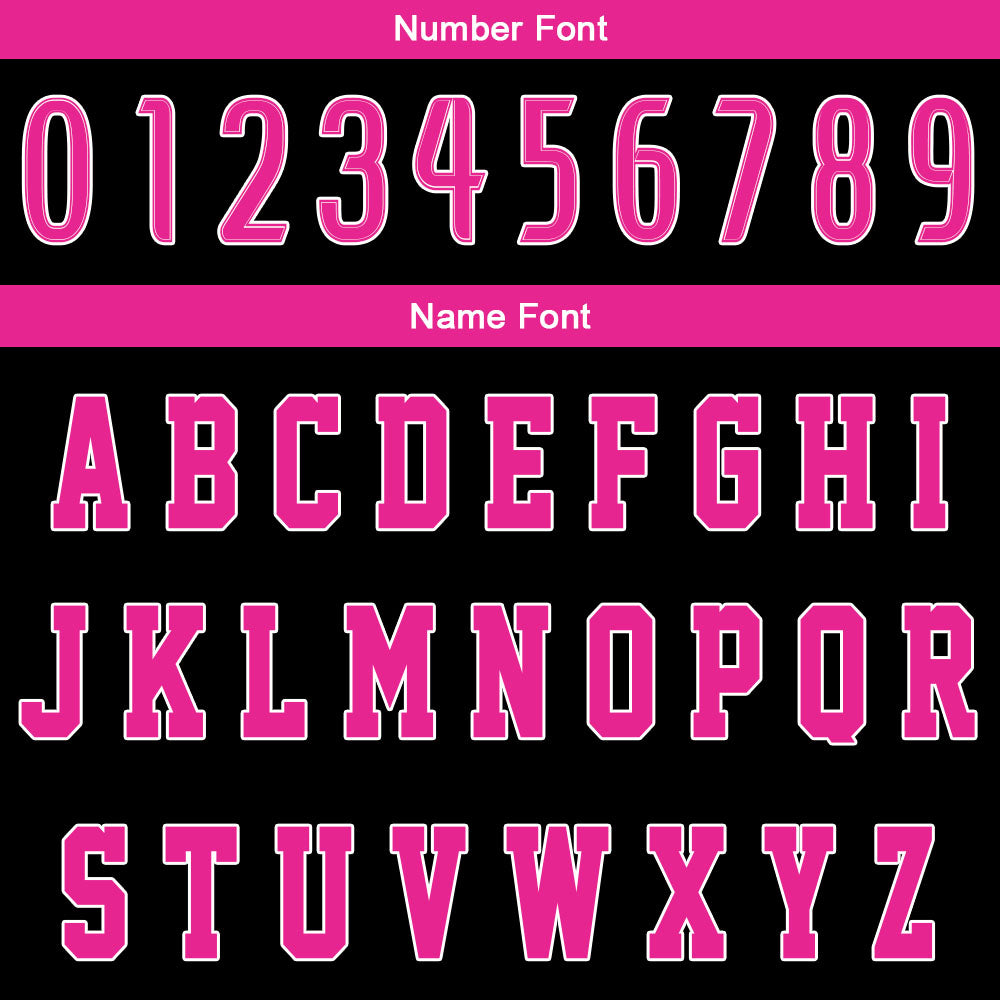 Benutzerdefinierter Schwarz Rosa Basketball Jersey Uniform Anzug gedruckt Ihr Logo Name Nummer