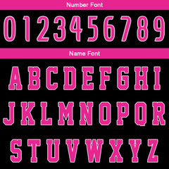 Benutzerdefinierter Schwarz Rosa Basketball Jersey Uniform Anzug gedruckt Ihr Logo Name Nummer