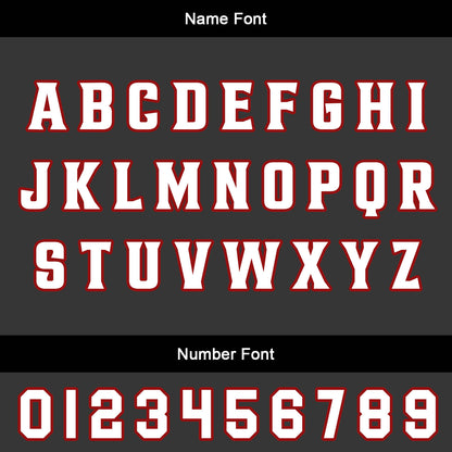 Benutzerdefinierter Schwarz Rot Basketball Jersey Uniform Anzug gedruckt Ihr Logo Name Nummer