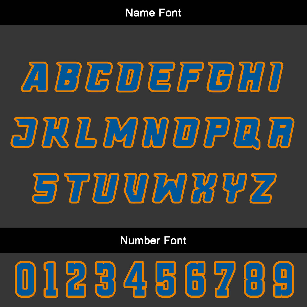 Benutzerdefinierter Orange Blau Basketball Jersey Uniform Anzug gedruckt Ihr Logo Name Nummer