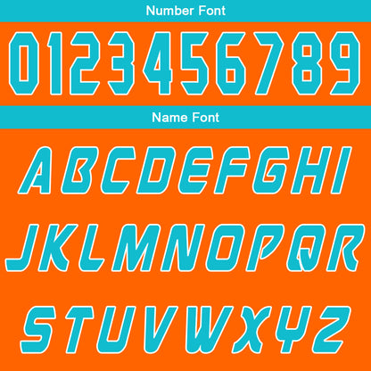 Benutzerdefinierter Orange Cyan Basketball Jersey Uniform Anzug gedruckt Ihr Logo Name Nummer