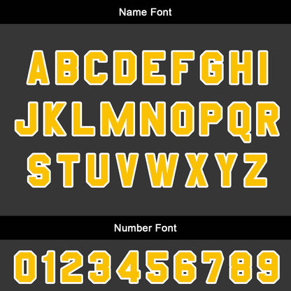 Benutzerdefinierter Schwarz Gelb Basketball Jersey Uniform Anzug gedruckt Ihr Logo Name Nummer