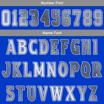Benutzerdefinierter Blau Grau Basketball Jersey Uniform Anzug gedruckt Ihr Logo Name Nummer