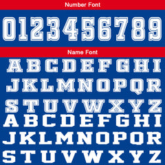 Benutzerdefinierter Blau Rot Basketball Jersey Uniform Anzug gedruckt Ihr Logo Name Nummer