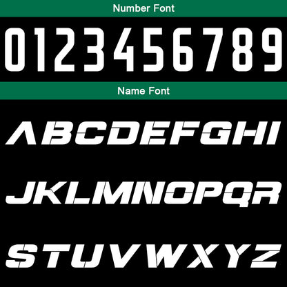 Benutzerdefinierte Schwarz Grün Reversible Basketball Jersey Personalisierte Print Name Nummer Logo