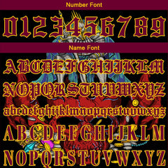 Maßgeschneiderte Rot Letterman Varsity Jacket Individuelle Stickerei Druck nach Ihrem Wunsch