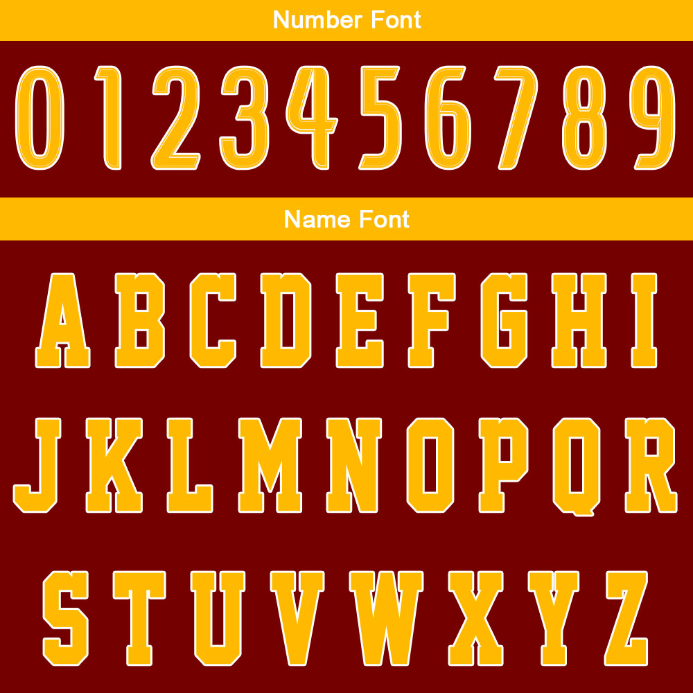 Benutzerdefinierter Burgund Gelb Basketball Jersey Uniform Anzug gedruckt Ihr Logo Name Nummer