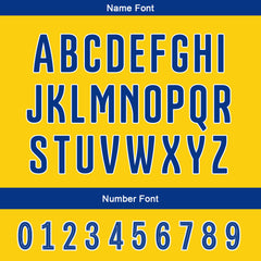 Benutzerdefinierte Gelb Blau Reversibel Fußball Trikot Personalisierte Gradient Fußball Shirts für Männer gedruckt Team Name Nummer Logo