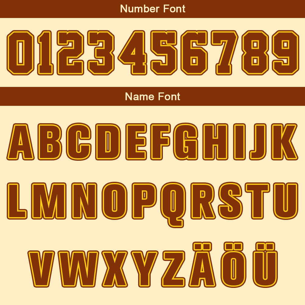 Benutzerdefinierter Creme Braun Gelb Basketball Jersey Uniform Anzug gedruckt Ihr Logo Name Nummer