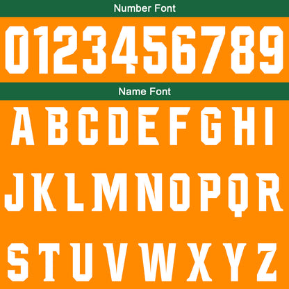 Benutzerdefinierte Orange Grün Fußball Gradient Polo-Shirts Fügen Sie Ihr Einzigartiges hinzu Logo/Name/Nummer