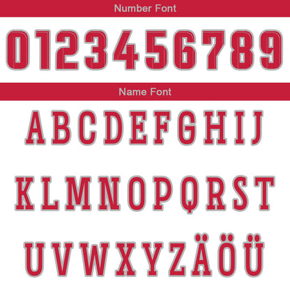 Benutzerdefinierte Weiß Rot Reversible Basketball Jersey Personalisierte Drucken Name Nummer Logo
