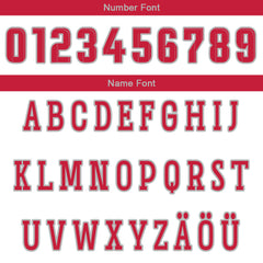 Benutzerdefinierte Weiß Rot Reversible Basketball Jersey Personalisierte Drucken Name Nummer Logo