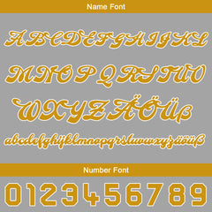 Benutzerdefiniert Altes Schwarzes Gold Personalisierter Baseball Jersey mit Farbverlauf Team Uniform mit Namen und Nummer