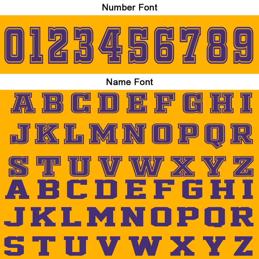 Benutzerdefinierter Gelb Lila Basketball Jersey Uniform Anzug gedruckt Ihr Logo Name Nummer