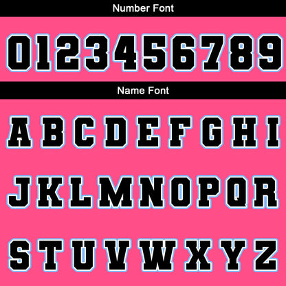 Benutzerdefiniert  Schwarz Rosa Hellblau Wasserdichte Varsity Jacken Personalisiert genäht Name Nummer Logo zu Letterman Jacken