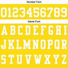 Benutzerdefinierte Gelb Weiß Fußball Polo-Shirts Fügen Sie Ihr Einzigartiges hinzu Logo/Name/Nummer