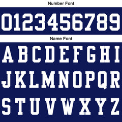 Benutzerdefinierte Marine Weiß Fußball Polo-Shirts Fügen Sie Ihr Einzigartiges hinzu Logo/Name/Nummer