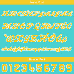 Benutzerdefiniert Seen Blau Weiß Personalisierter Baseball Jersey mit Farbverlauf Team Uniform mit Namen und Nummer