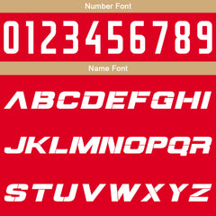 Benutzerdefinierte Rot Weiß Reversible Basketball Jersey Personalisierte Print Name Nummer Logo