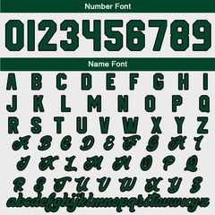 Maßgeschneiderte Dunkelgrün Weiß Creme Letterman Varsity Jacket Individuelle Stickerei Druck nach Ihrem Wunsch