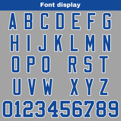 Benutzerdefinierte Grau Blau Fußball Trikots Personalisierter Name Nummer Logo