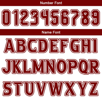 Benutzerdefinierte Burgund Weiß Reversible Basketball Jersey Personalisierte Drucken Name Nummer Logo