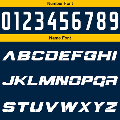 Benutzerdefinierte Marine Gelb Reversible Basketball Jersey Personalisierte Print Name Nummer Logo