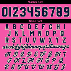 Maßgeschneiderte Rosa Marine Letterman Varsity Jacket Individuelle Stickerei Druck nach Ihrem Wunsch