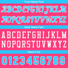 Individuelle Rosa-Hellblau Basketball Jersey Shorts für Männer und Frauen Gestickter und gedruckter Name, Nummer und Logo