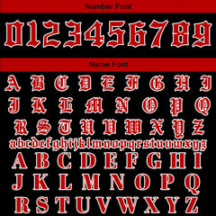 Maßgeschneiderte Rot Letterman Varsity Jacket Individuelle Stickerei Druck nach Ihrem Wunsch