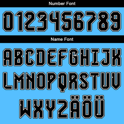 Benutzerdefinierter Blau Schwarz Weiß Basketball Jersey Uniform Anzug gedruckt Ihr Logo Name Nummer