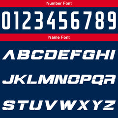 Benutzerdefinierte Marine Rot Reversible Basketball Jersey Personalisierte Print Name Nummer Logo