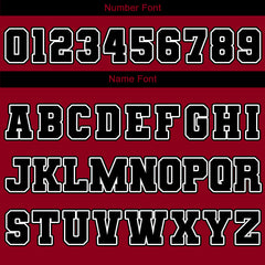 Maßgeschneiderte Rot Letterman Varsity Jacket Individuelle Stickerei Druck nach Ihrem Wunsch